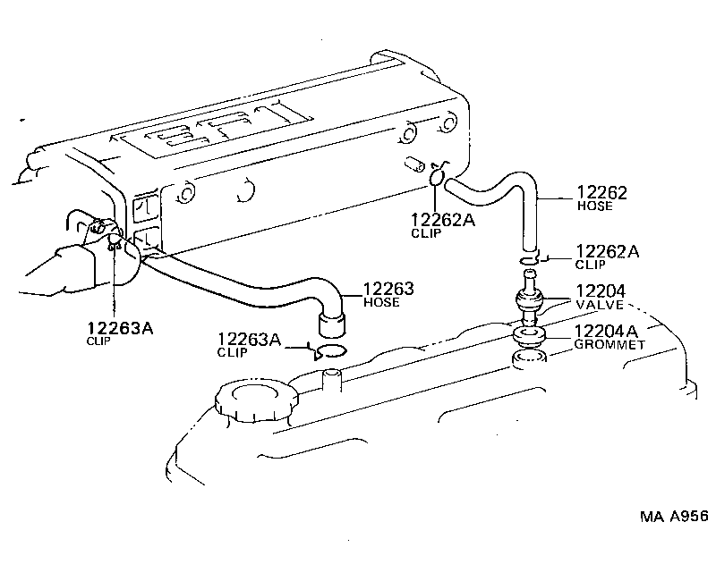 12204-65010 VALVE SUB-ASSY, VENTILATION product image