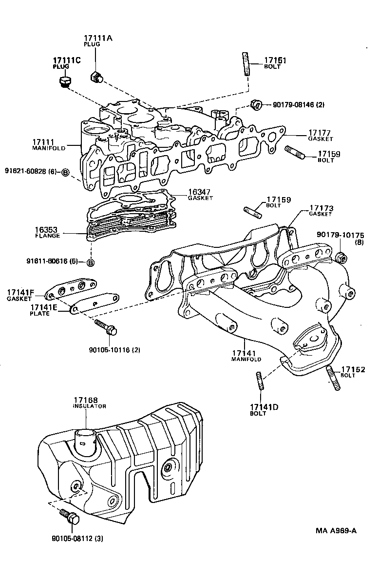 16347-35050 GASKET, WATER BY-PASS product image