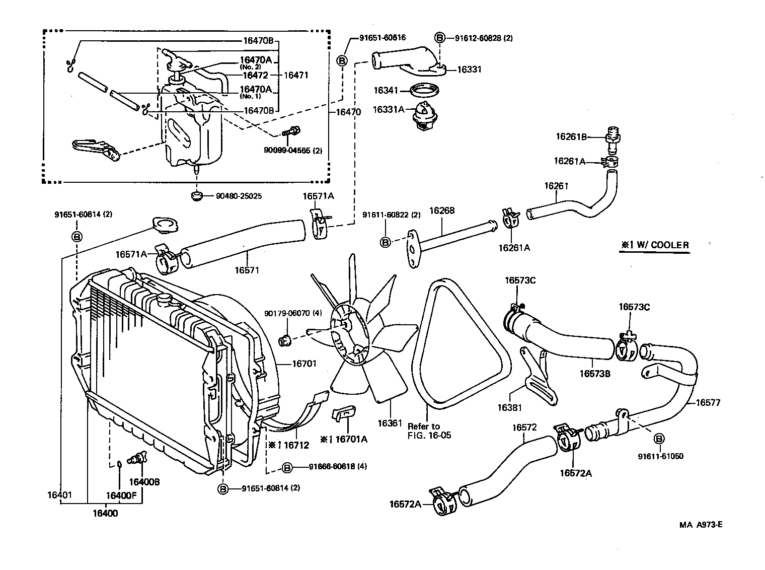 16572-65020 HOSE, RADIATOR, OUTLET product image