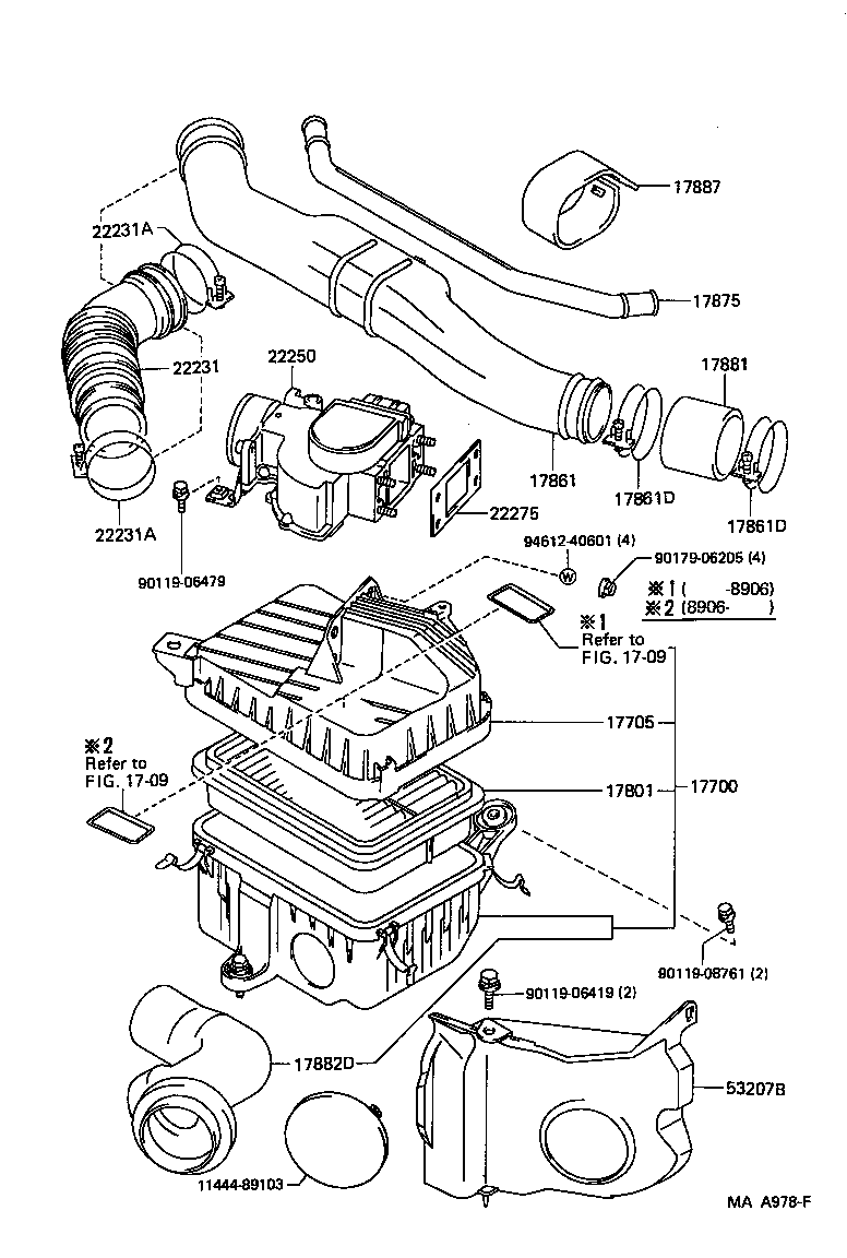 17705-08010 CAP SUB-ASSY, AIR CLEANER product image