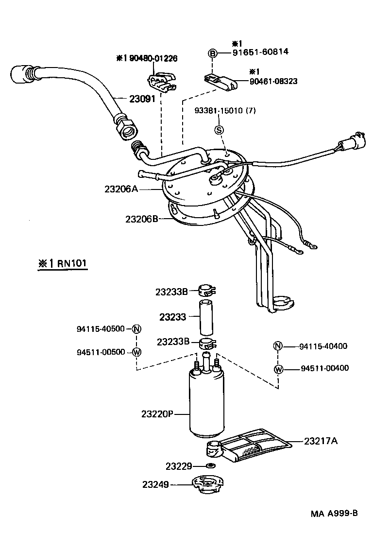 23217-35060 FILTER, FUEL PUMP product image