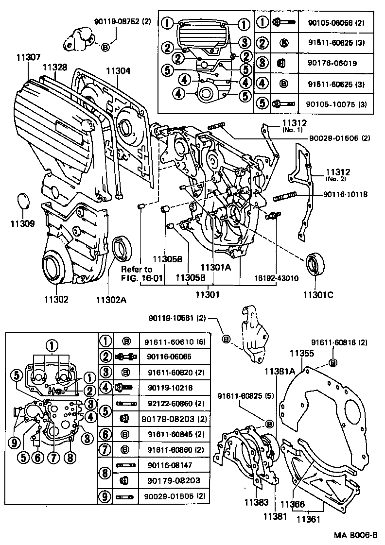 11302-46020 COVER, TIMING BELT, NO.1 product image