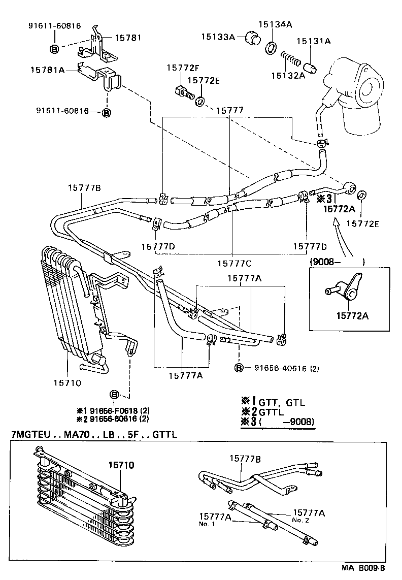 15710-42070 COOLER ASSY, OIL product image