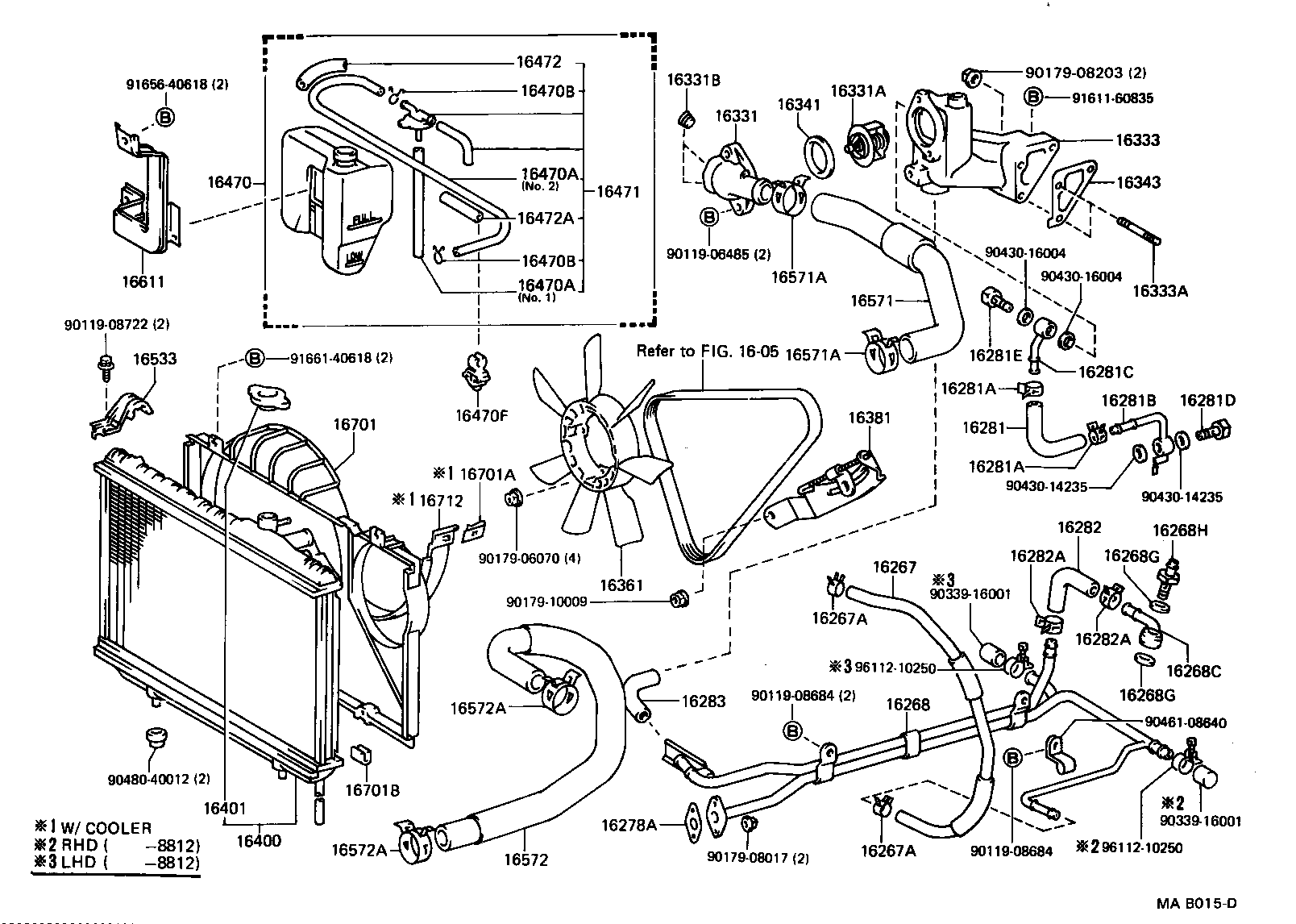 16347-42010 GASKET, WATER BY-PASS product image