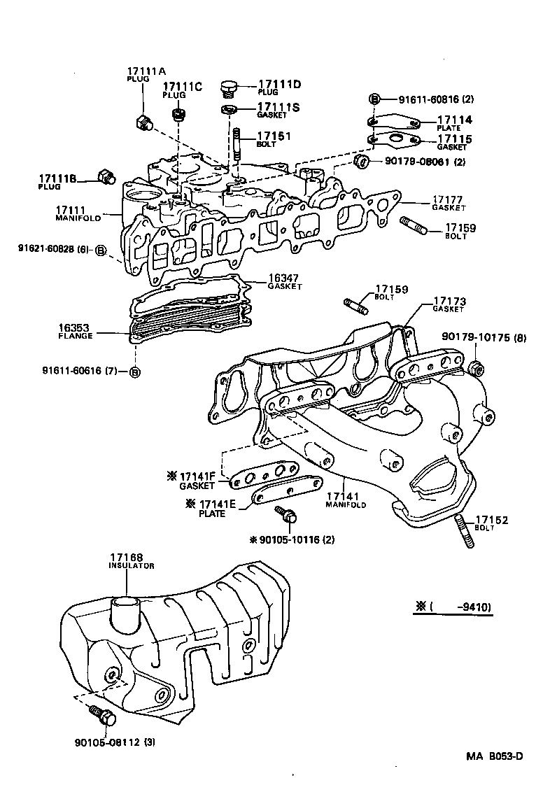 90430-12022 GASKET(FOR MANIFOLD PLUG) product image