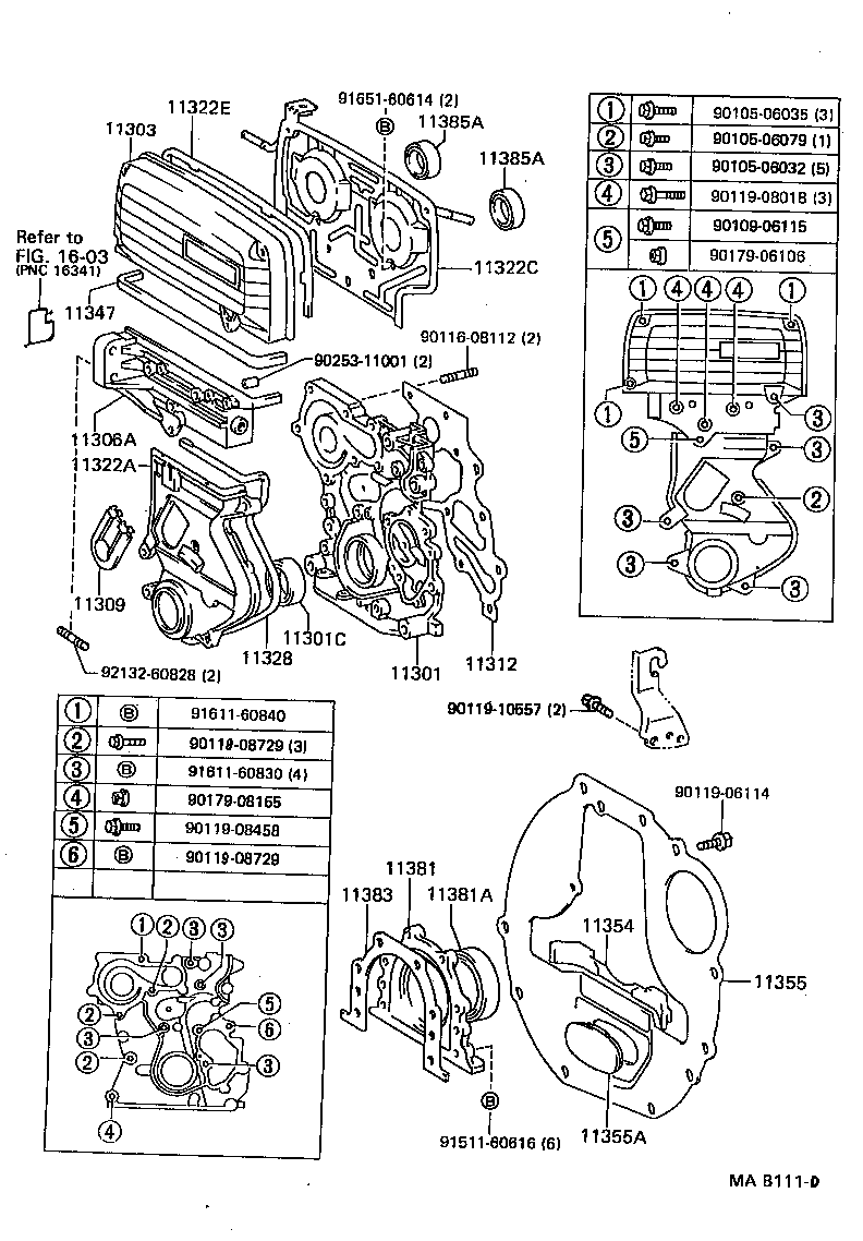11304-46080 COVER, SUB-ASSY, TIMING BELT, NO.3 product image