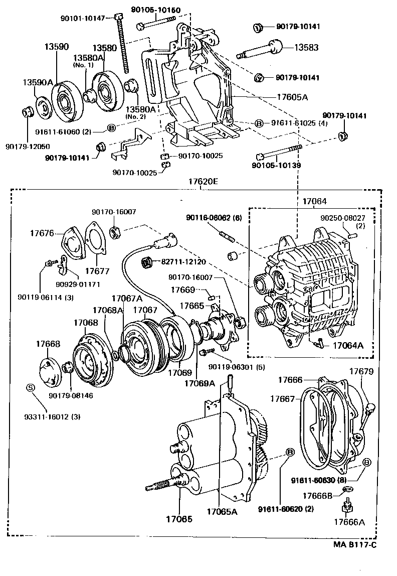 17141-74101 MANIFOLD, EXHAUST product image