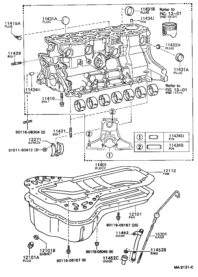 11452-70010 GUIDE, OIL LEVEL GAGE product image