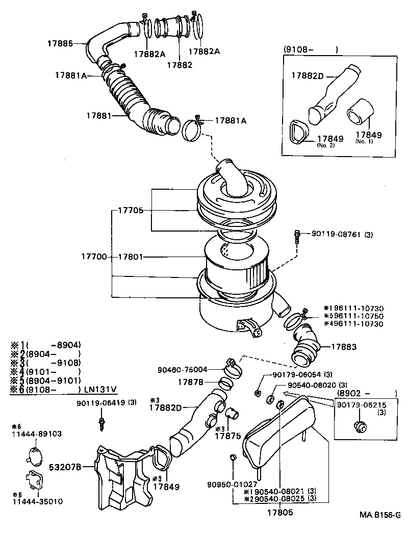 17700-72161 CLEANER ASSY, AIR product image