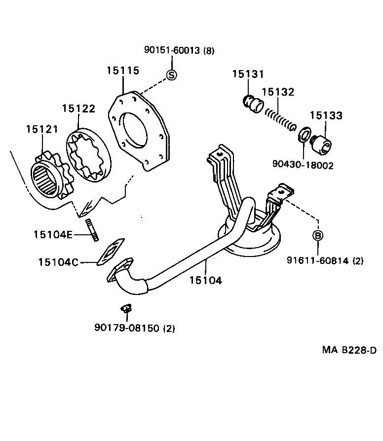 15121-54020 GEAR, OIL PUMP DRIVE product image