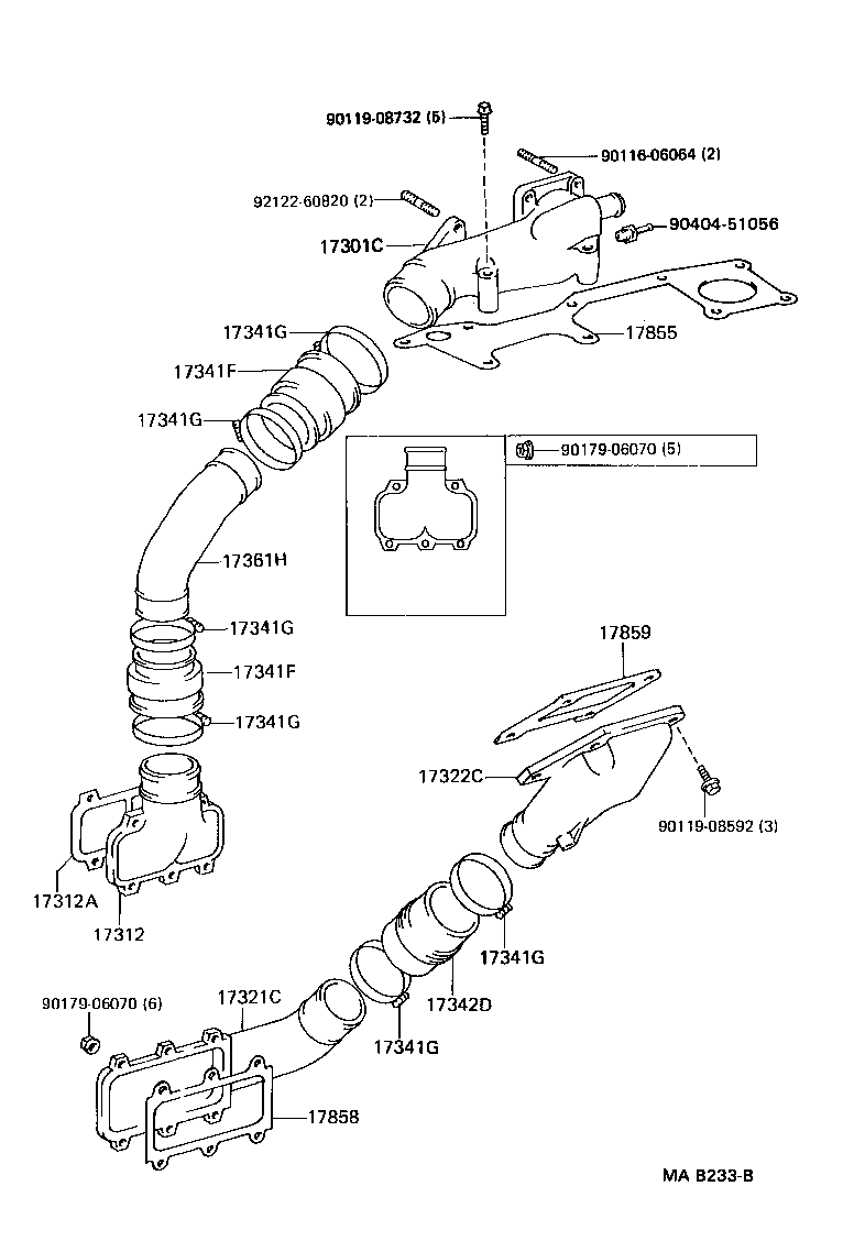 17344-46010 HOSE, AIR, NO.4 product image