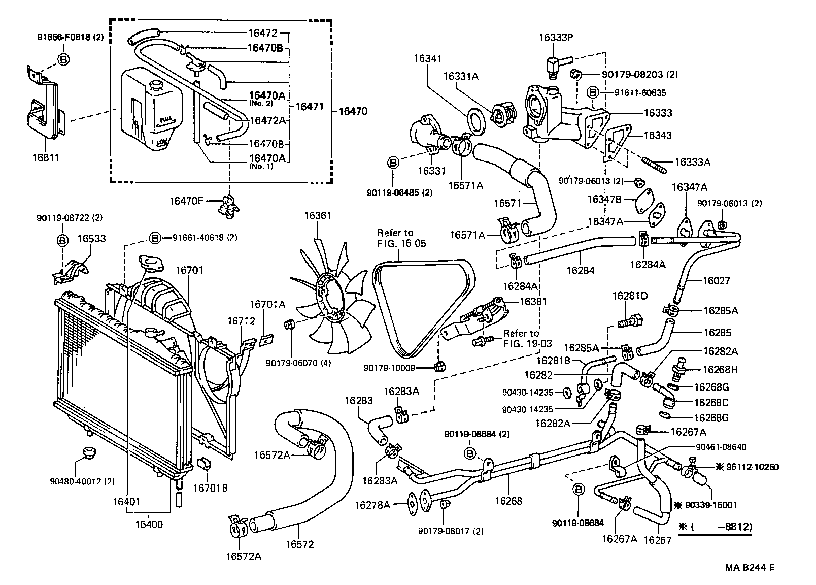 16347-42010 GASKET, WATER BY-PASS product image