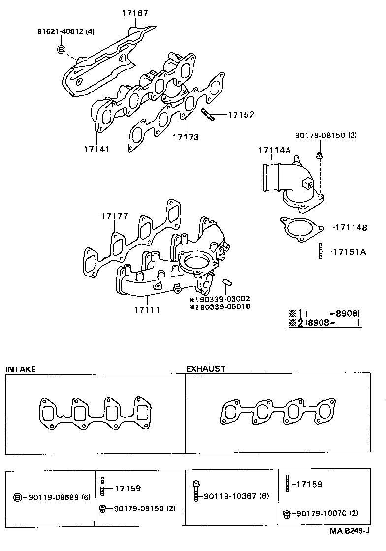 90430-12022 GASKET(FOR MANIFOLD PLUG) product image