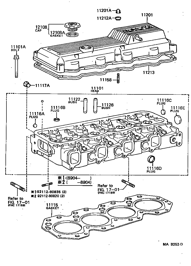 11101-58031 HEAD SUB-ASSY, CYLINDER product image