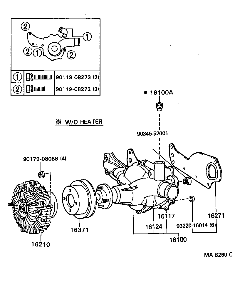 16271-56030 GASKET, WATER PUMP product image