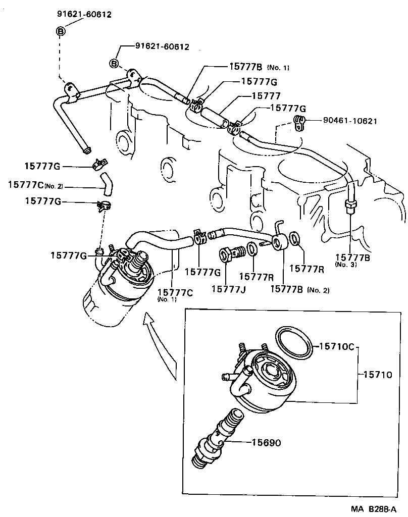 90401-20010 BOLT, UNION(FOR OIL COOLER PIPE) product image