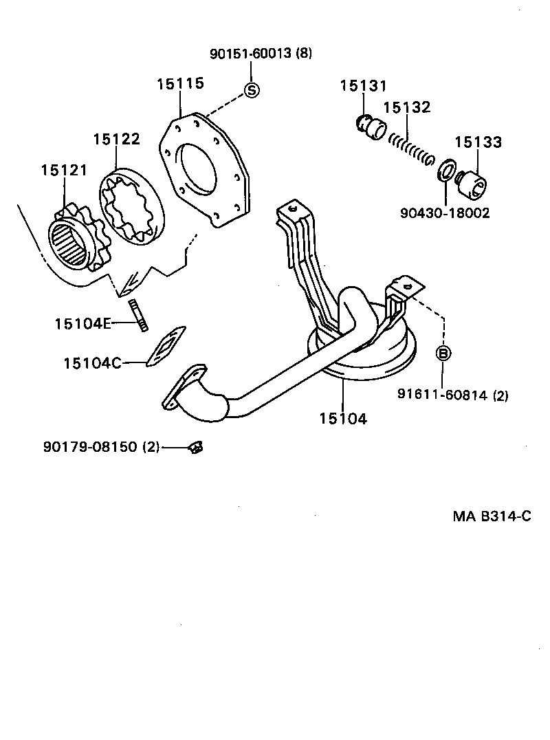 15149-17010 GASKET, OIL STRAINER FLANGE product image