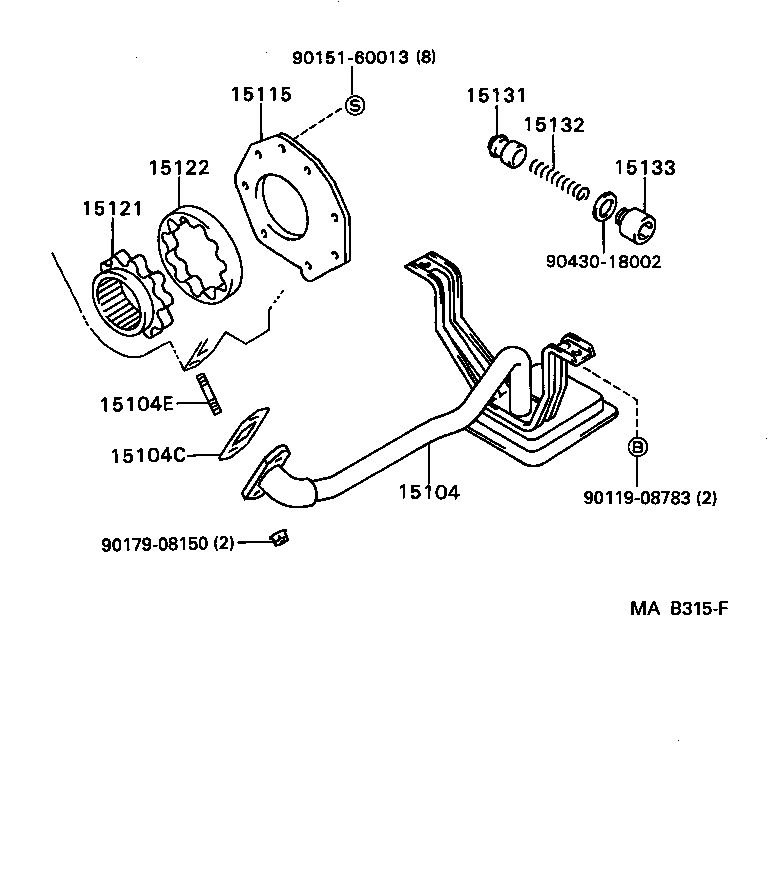 15149-67010 GASKET, OIL STRAINER FLANGE product image