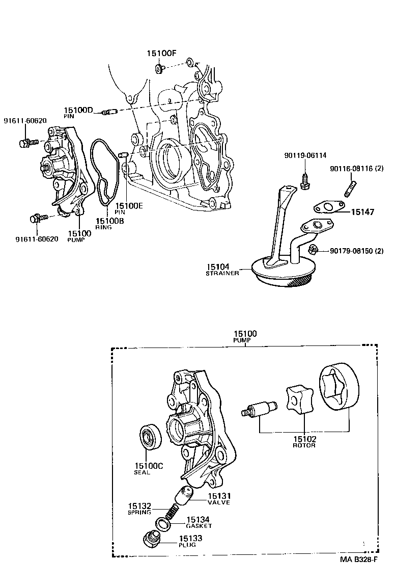 15134-46020 GASKET, OIL PUMP RELIEF VALVE product image