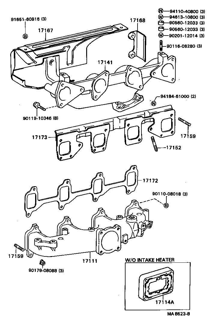 90044-30041 GASKET(FOR TURBO OIL INLET PIPE) product image