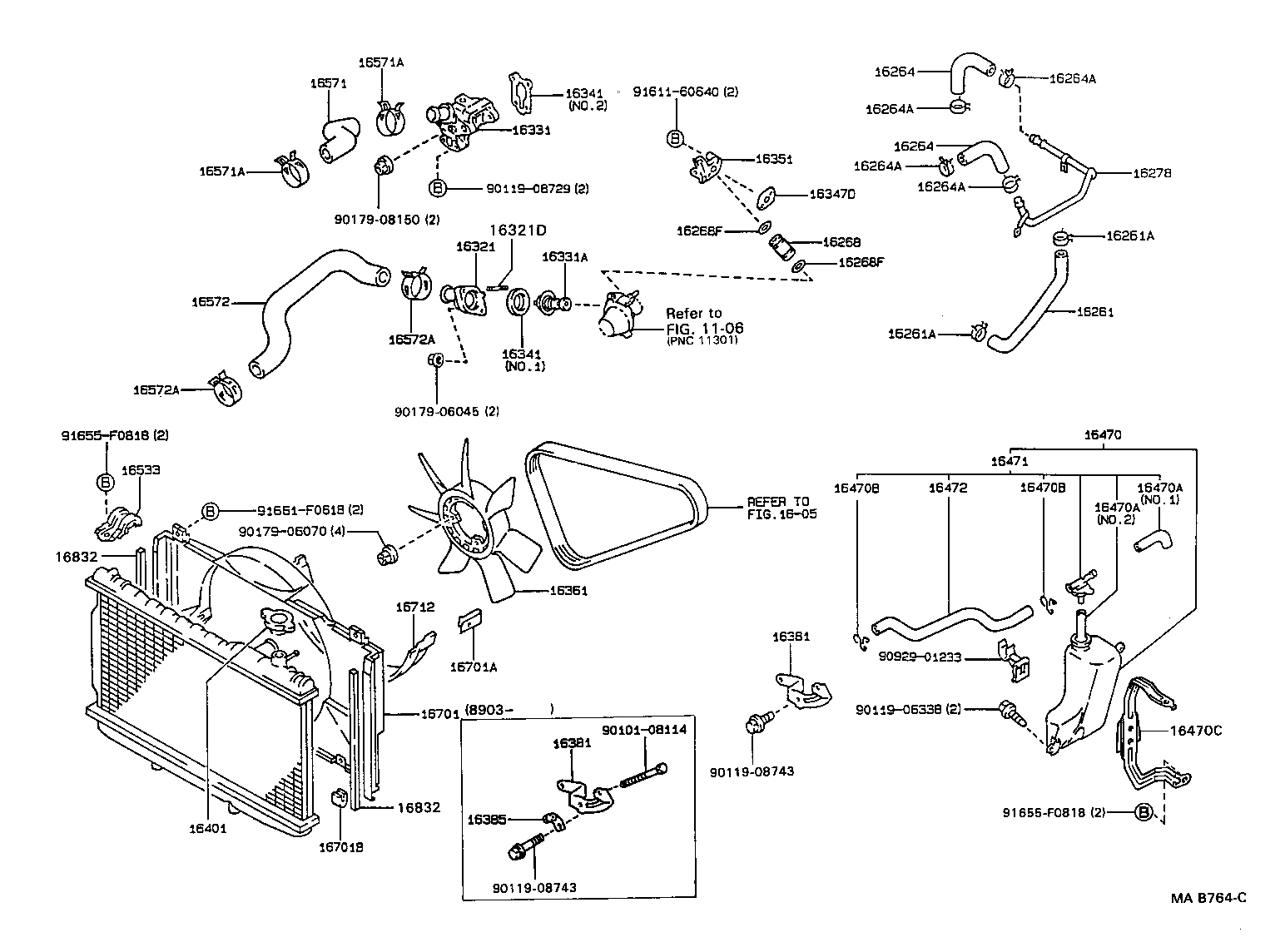 17175-72011 GASKET, WATER BY-PASS product image