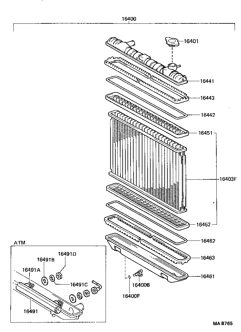17175-72011 GASKET, WATER BY-PASS product image