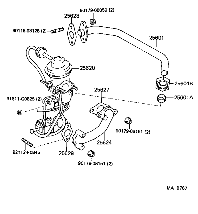 25620-54080 VALVE ASSY, EGR product image