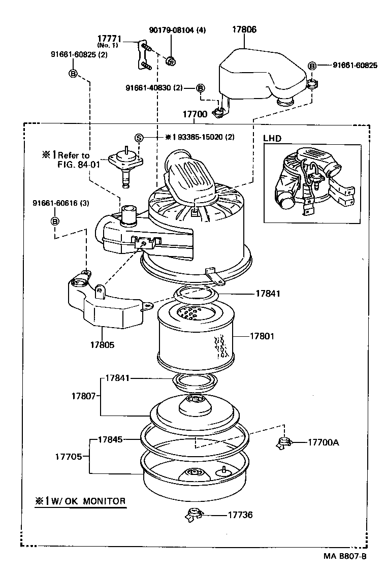 17700-54520 CLEANER ASSY, AIR product image