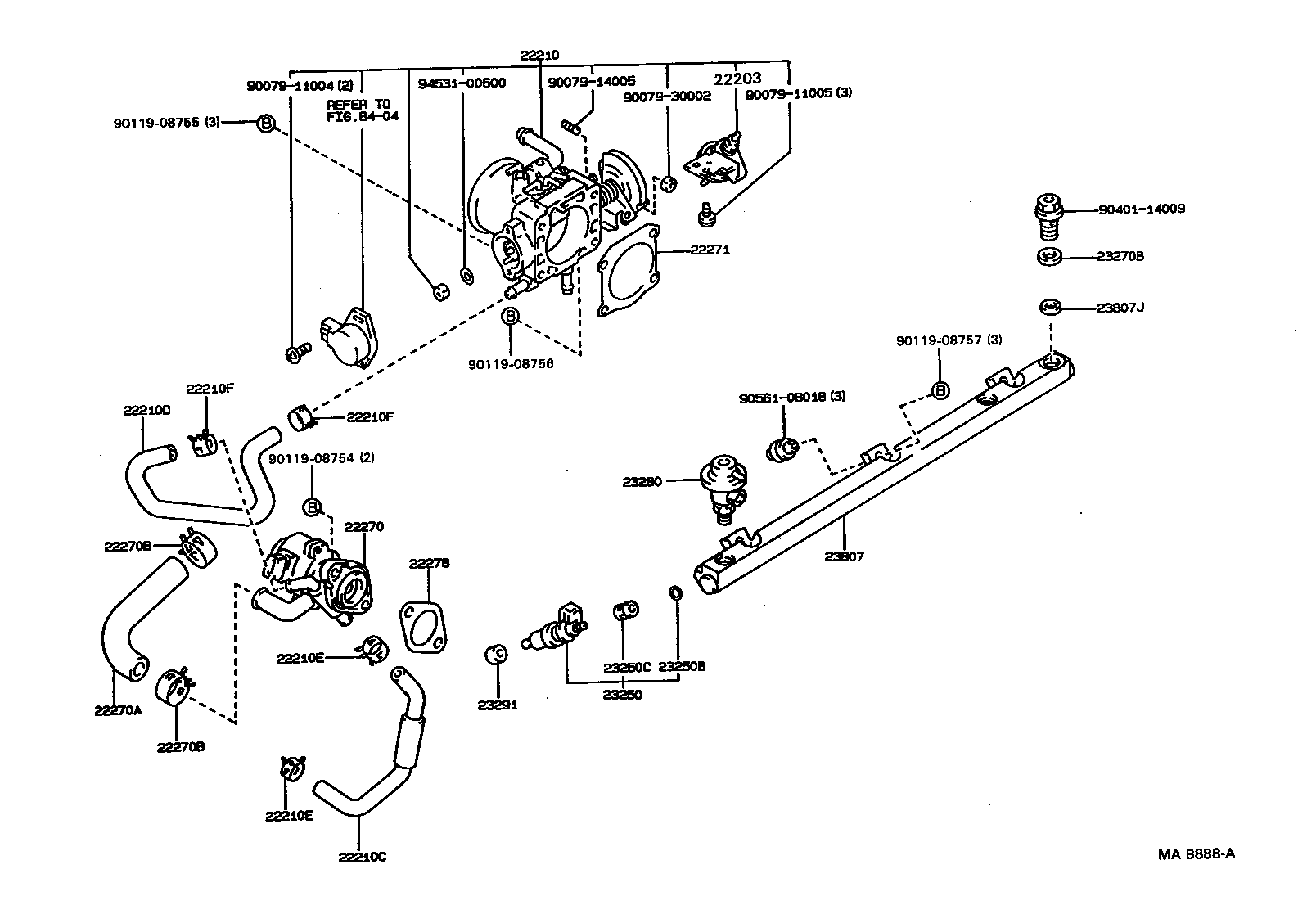 22210-70250 BODY ASSY, THROTTLE product image