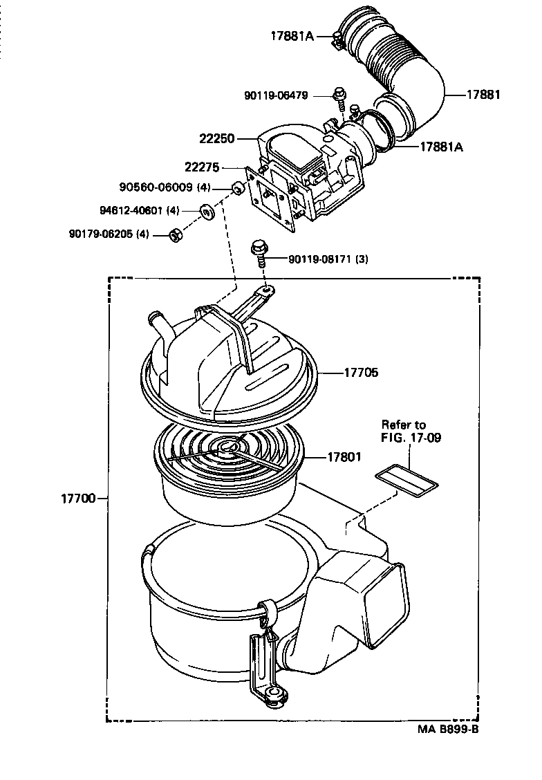 17700-17010 CLEANER ASSY, AIR product image