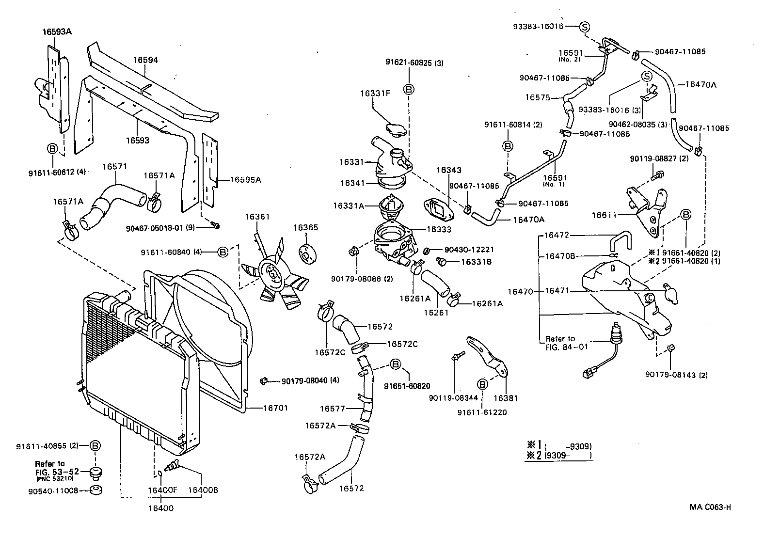 16282-56010 HOSE, WATER BY-PASS, NO.5 product image