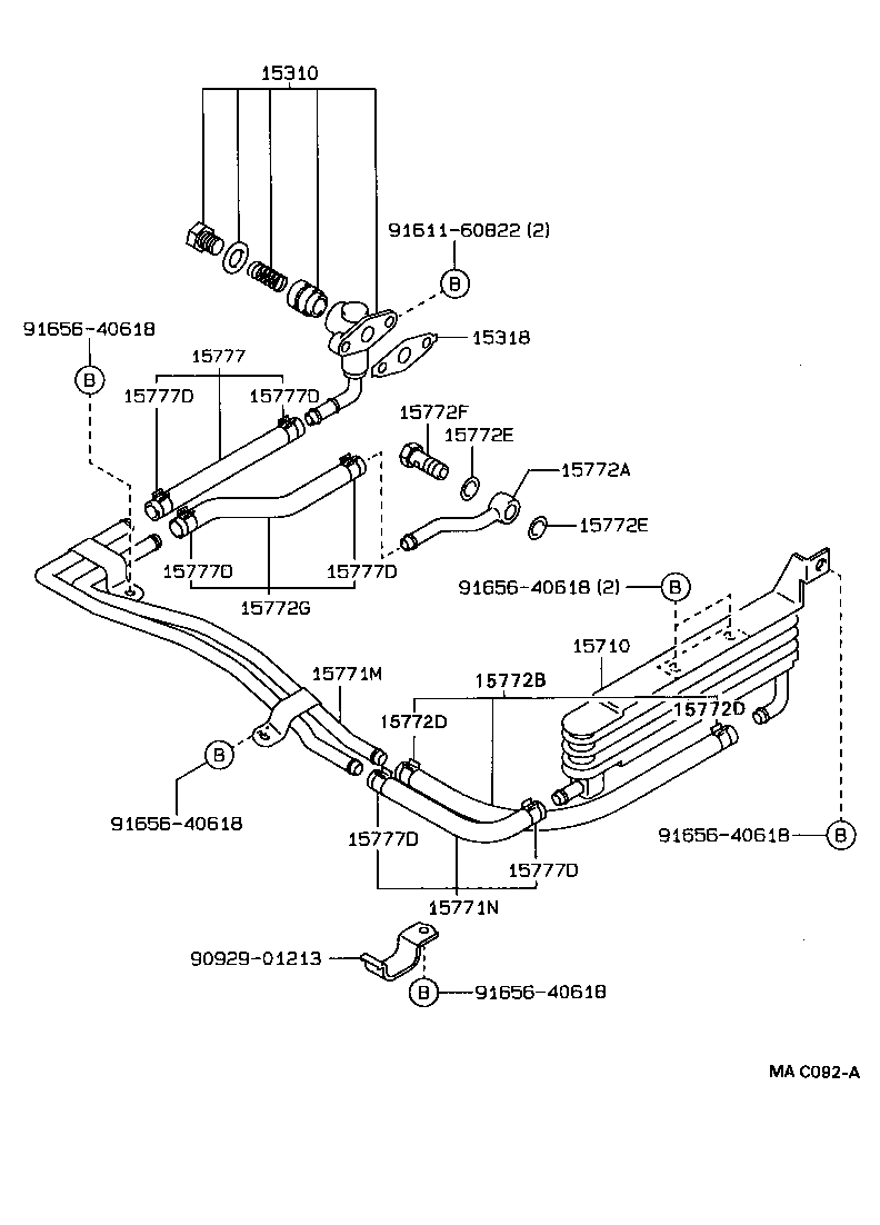15785-54010 GASKET(FOR OIL COOLER) product image