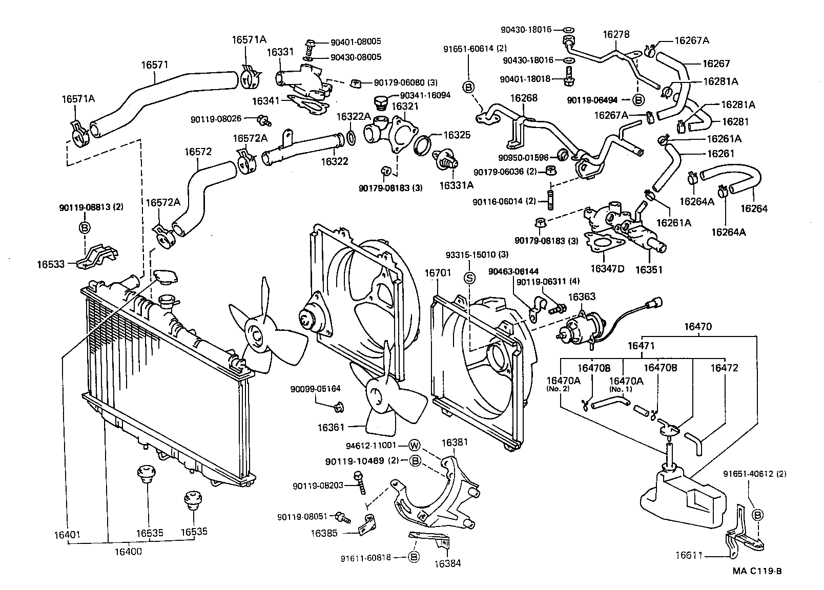 16400-62050 RADIATOR ASSY product image