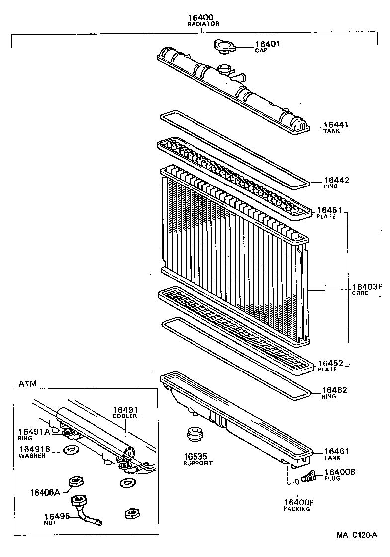 16400-62050 RADIATOR ASSY product image