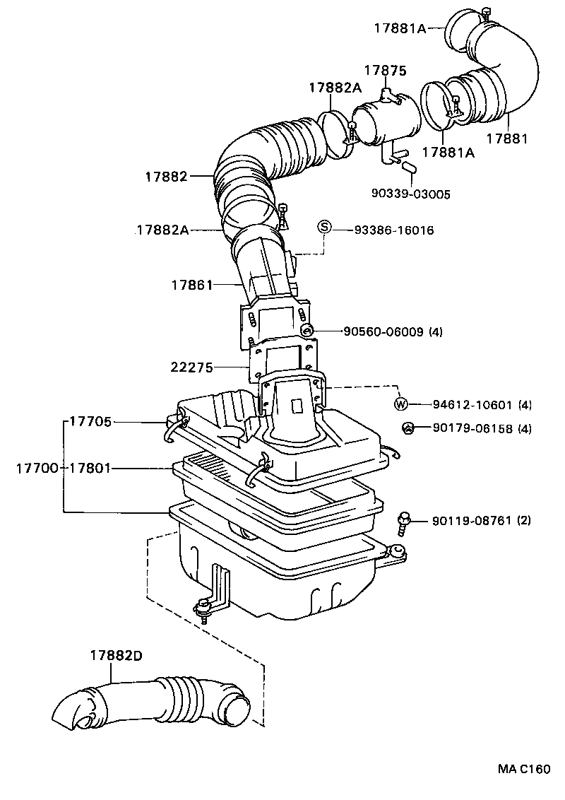 17700-72161 CLEANER ASSY, AIR product image