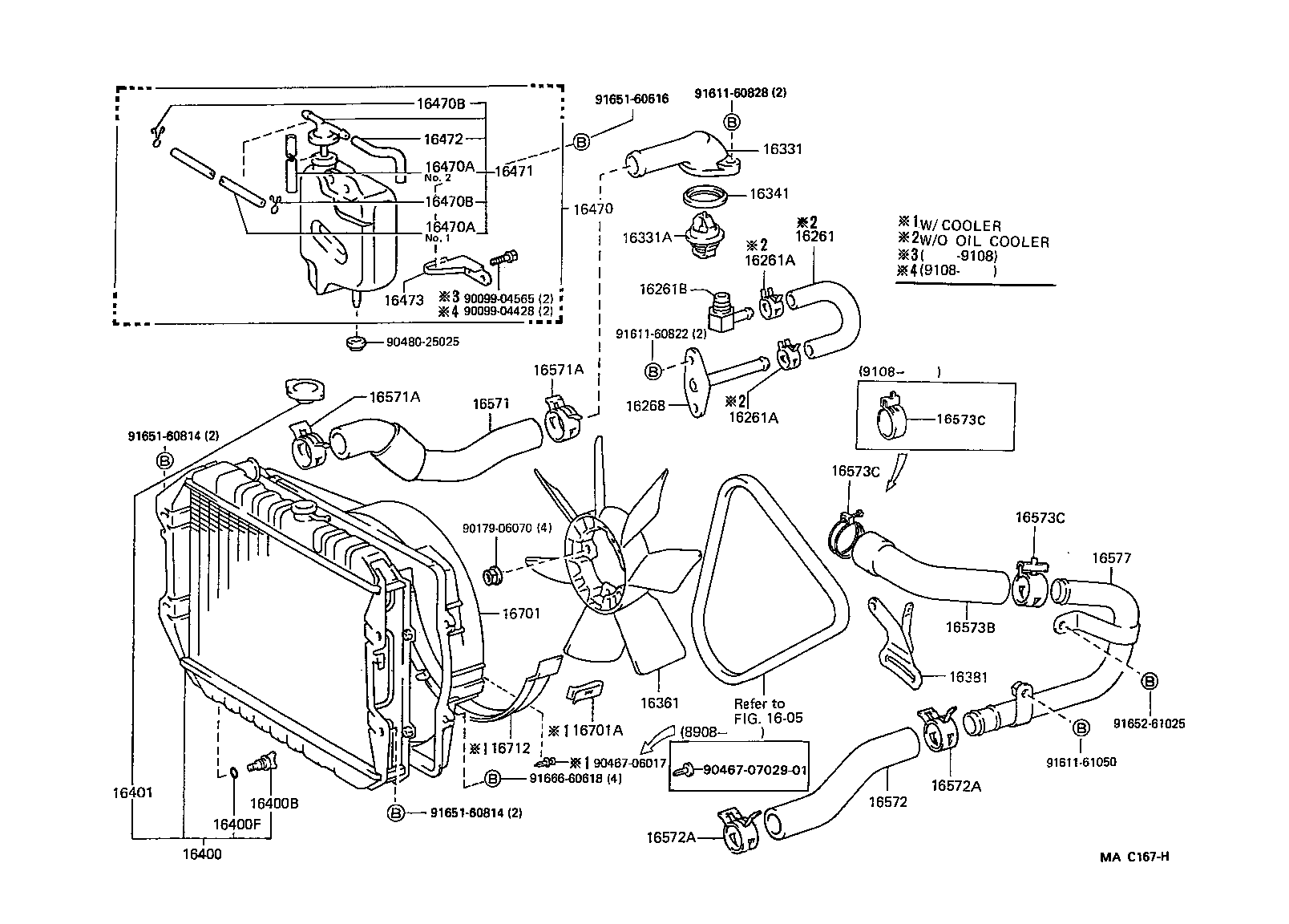 16401-08010 CAP SUB-ASSY, RADIATOR product image