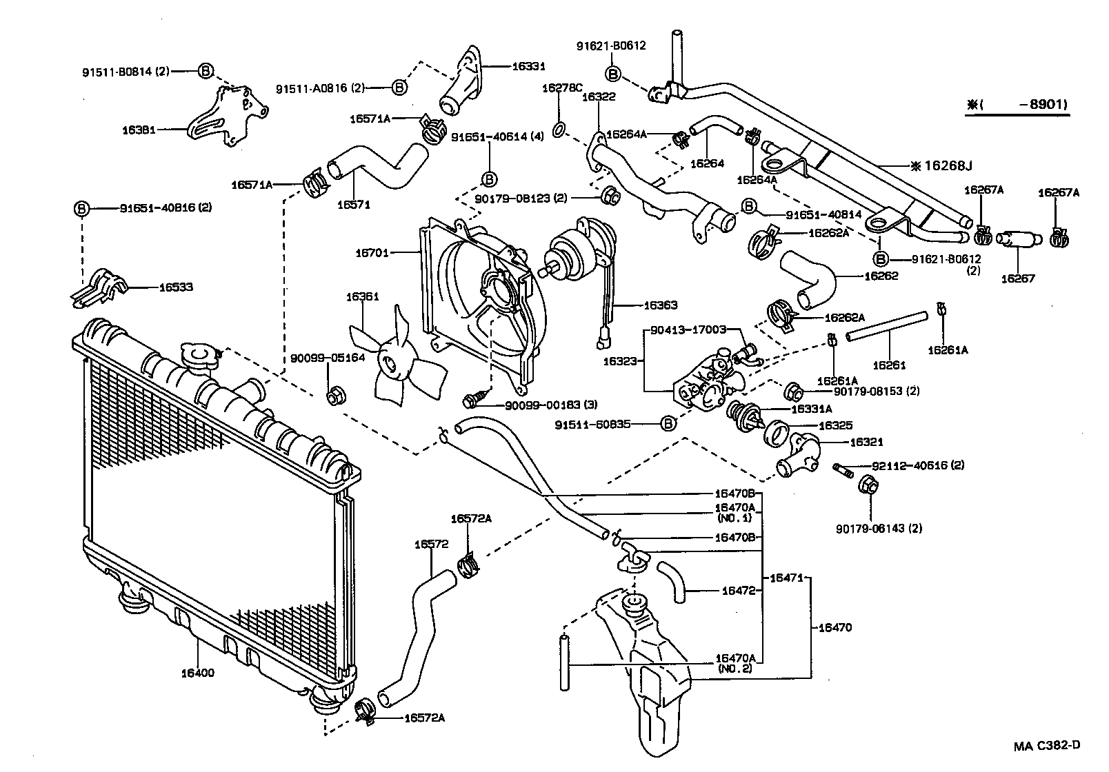 16400-15430 RADIATOR ASSY product image