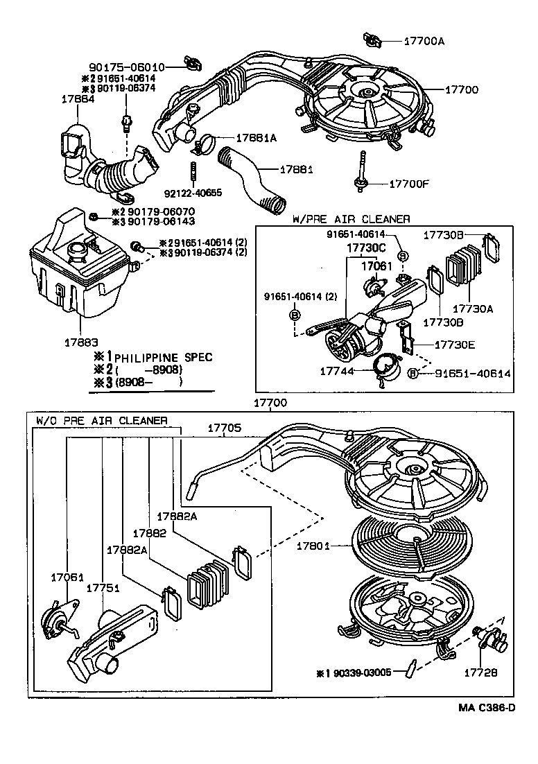 17705-16220 CAP SUB-ASSY, AIR CLEANER product image