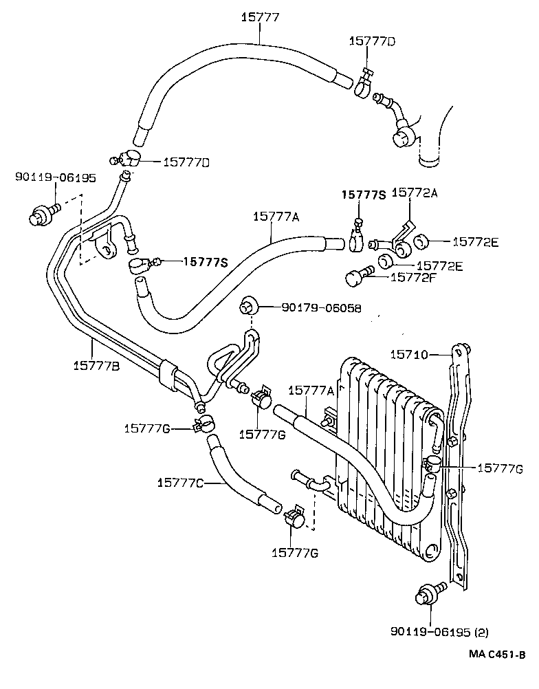 90430-18021 GASKET(FOR OIL COOLER) product image