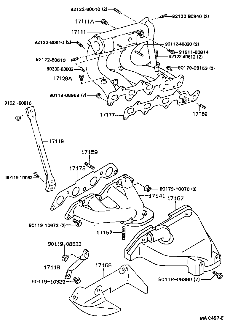 17111-64150 MANIFOLD, INTAKE product image