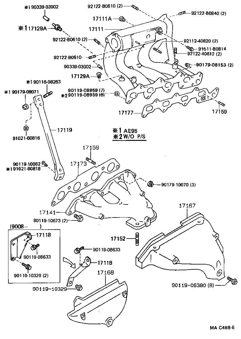 16265-15020 HOSE, INTAKE MANIFOLD WATER product image