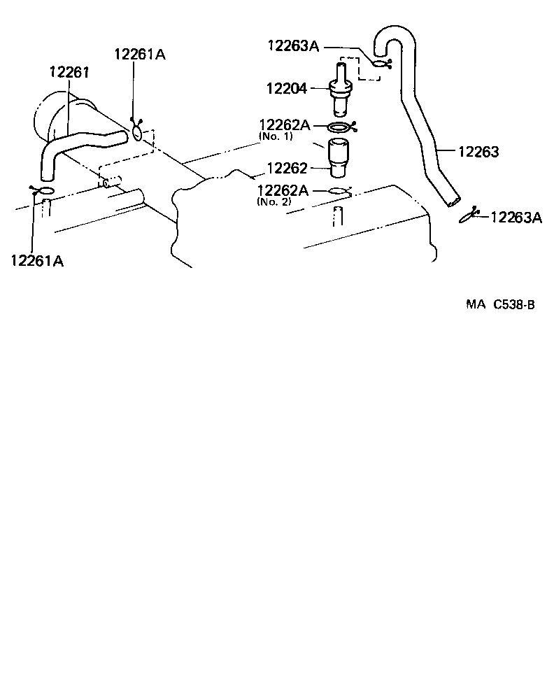 12204-70010 VALVE SUB-ASSY, VENTILATION product image