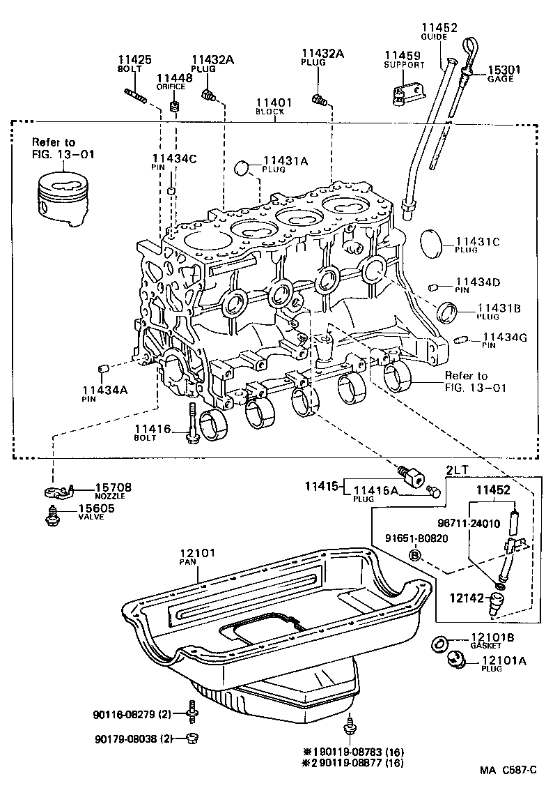 11452-70030 GUIDE, OIL LEVEL GAGE product image