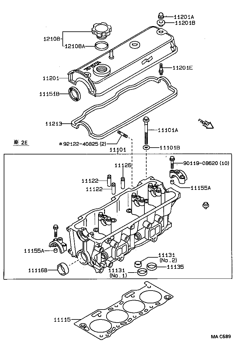 11101-64061 HEAD SUB-ASSY, CYLINDER product image