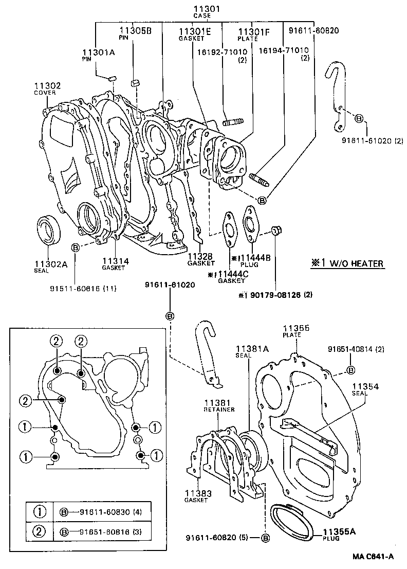 11322-54032 COVER, TIMING BELT, NO.2 product image
