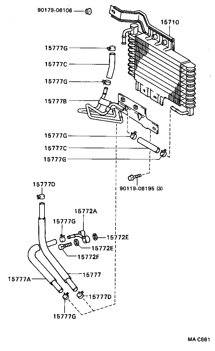 15776-15030 HOSE, OIL COOLER product image