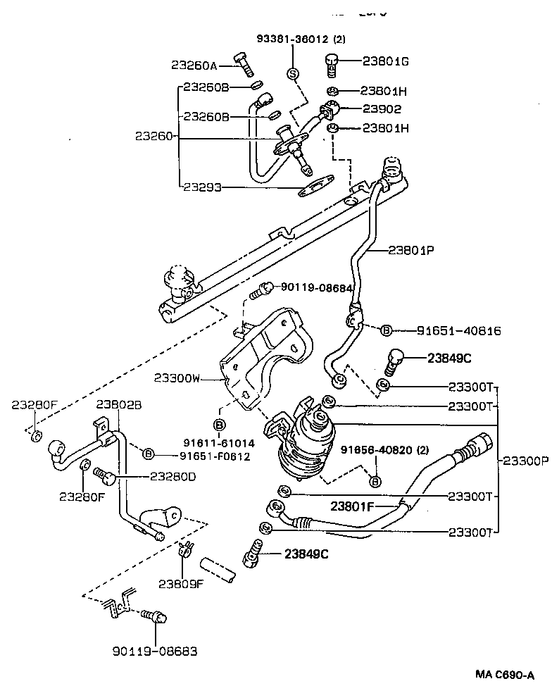 16279-70050 PIPE, WATER BY-PASS product image