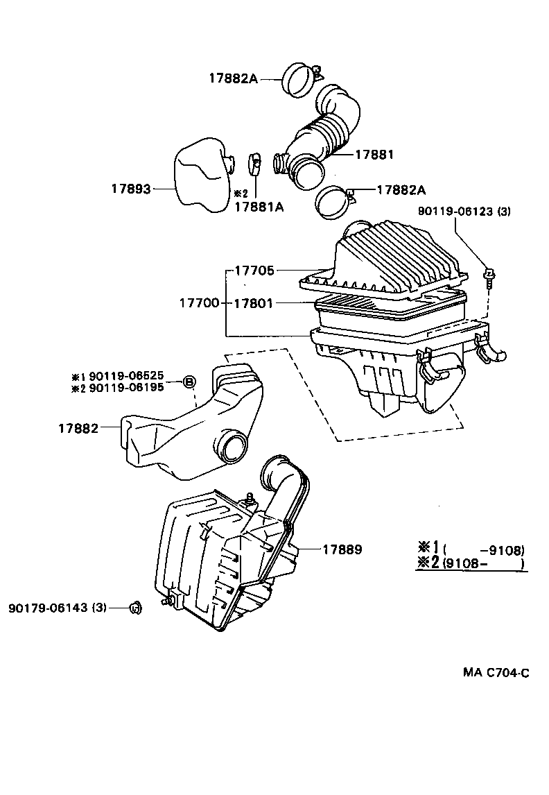 90460-65004 CLAMP(FOR INTAKE AIR CONNECTOR) product image