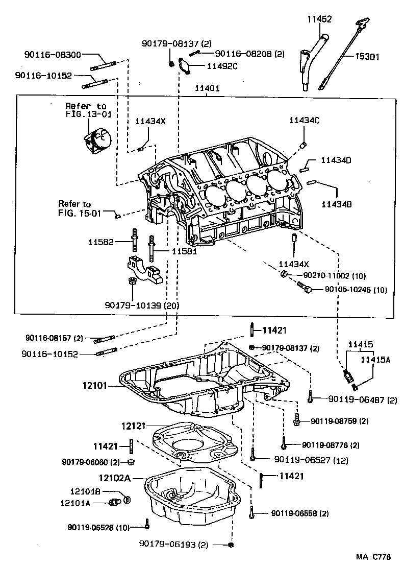 11452-70030 GUIDE, OIL LEVEL GAGE product image