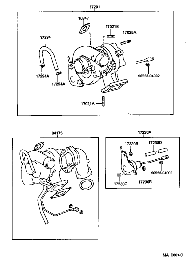90116-10171 BOLT, STUD(FOR MANIFOLD TO CYLINDER HEAD) product image